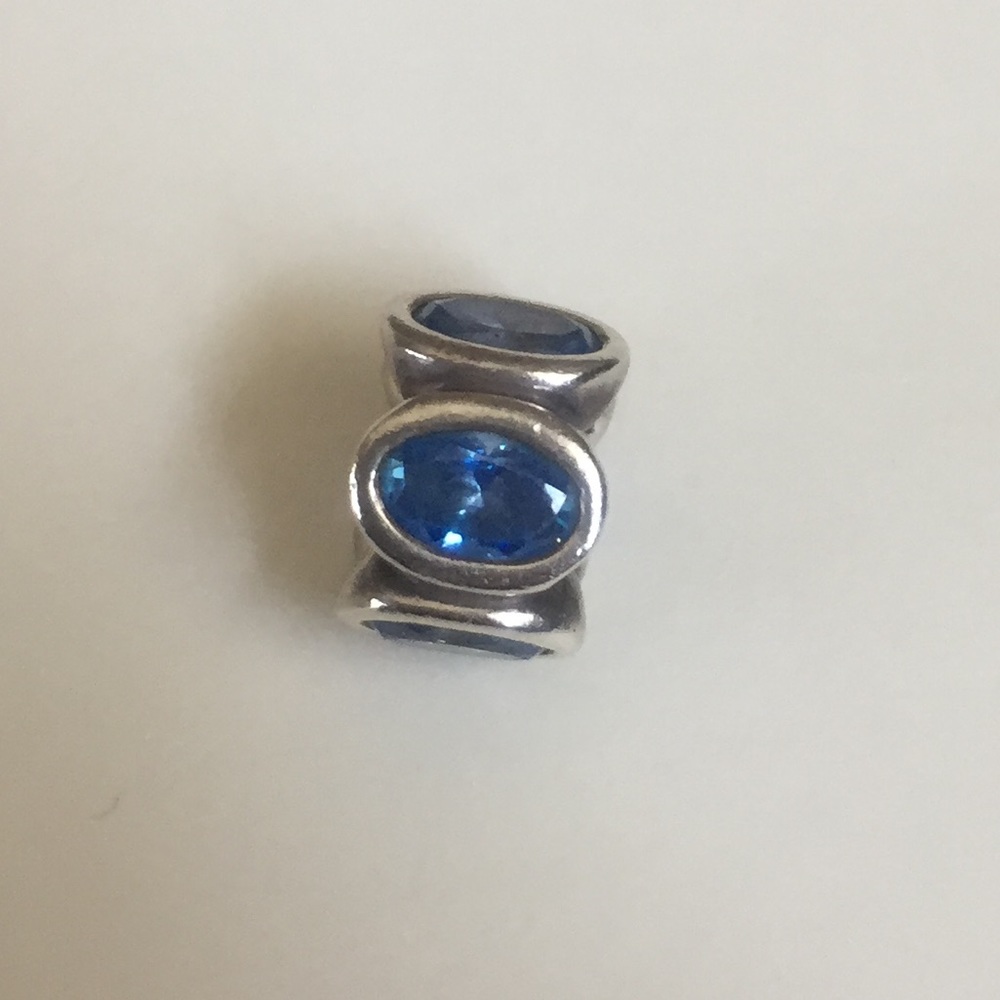Authentic Pandora Blue Oval Lights Charm